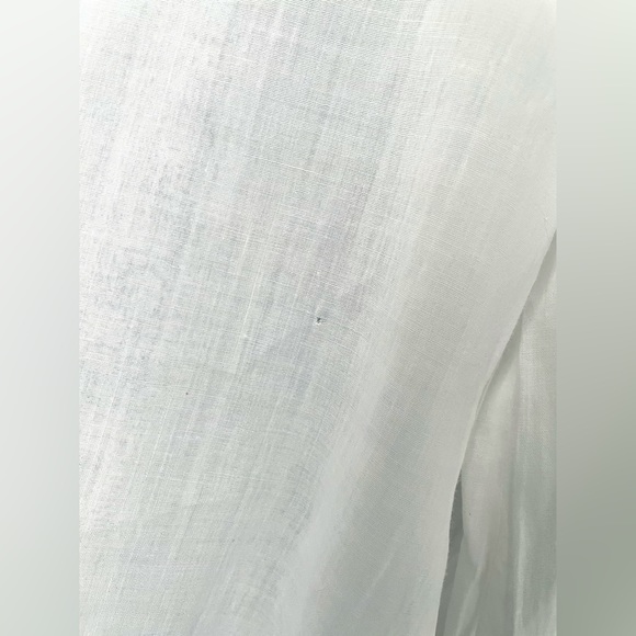 Zara crochet details button down white shirt size S - Picture 7 of 7